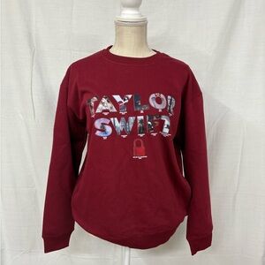 Taylor Swift Maroon Graphic Crewneck Sweater All Albums